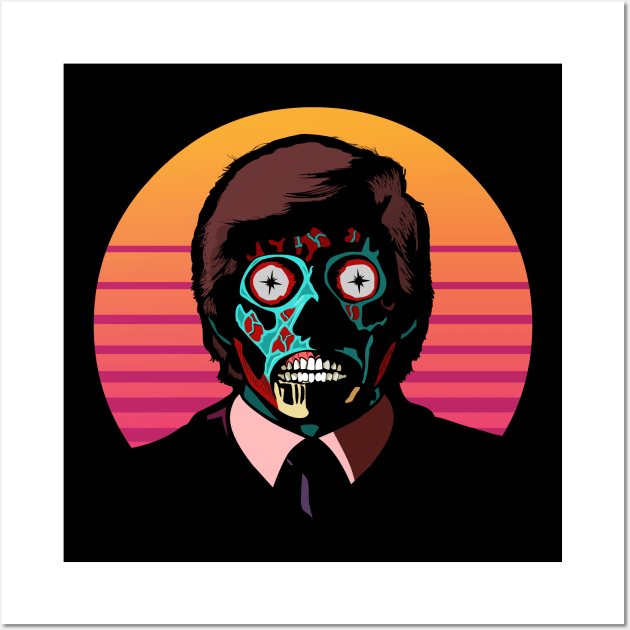 They Live! Obey, Consume, Buy, Sleep, No Thought and Watch TV. Wall Art by DaveLeonardo